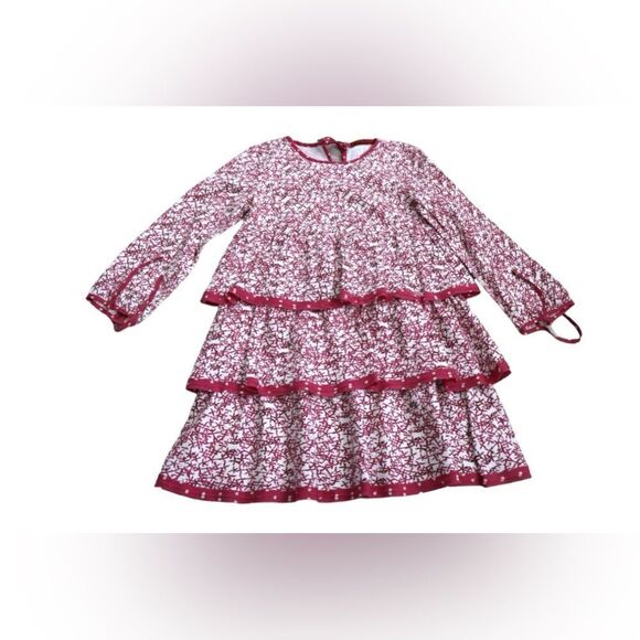 Carolina Herrera Kids Cotton Silk tiered Dress Size 6 - Picture 6 of 12
